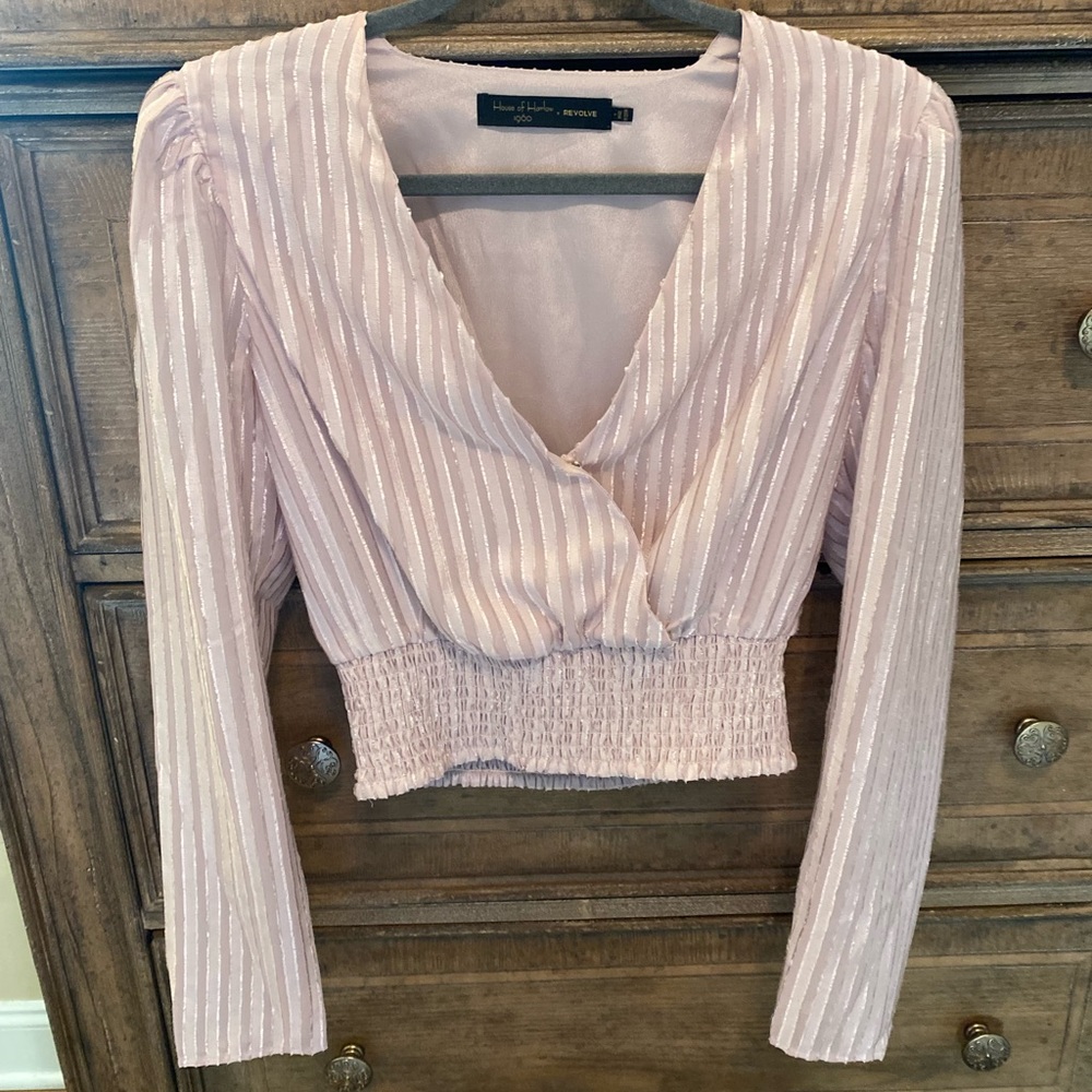 Revolve Long sleeve V neck top